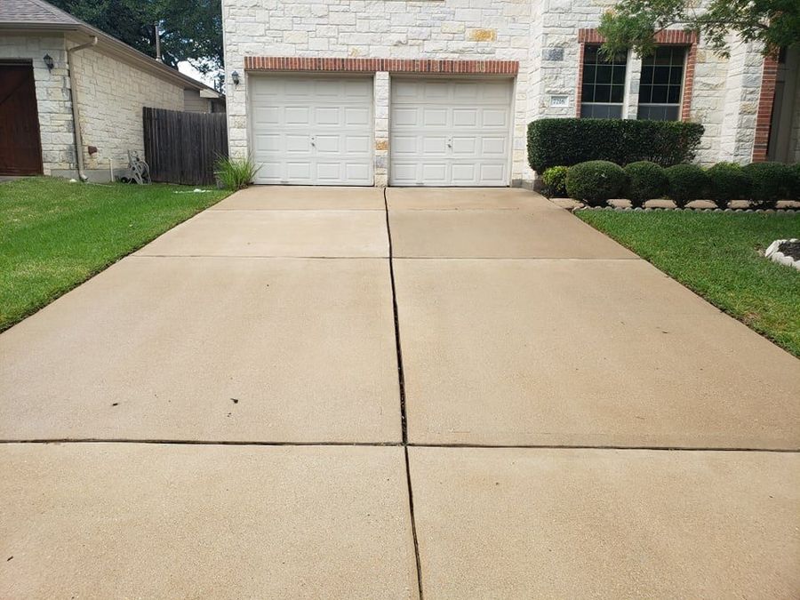 Driveway after