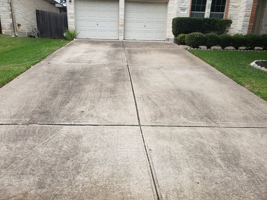Driveway before